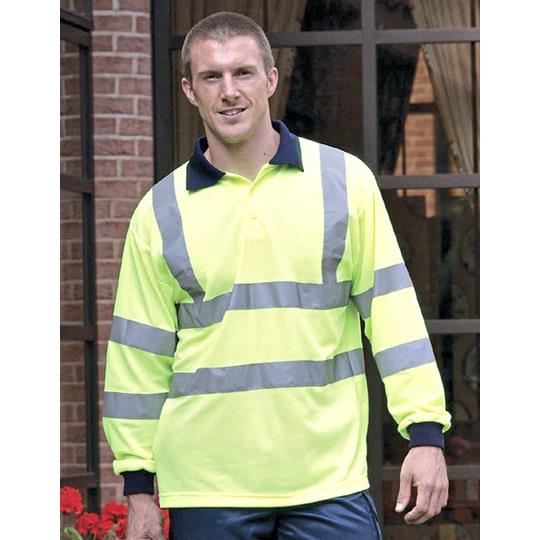Hi-Vis Long Sleeve Polo
