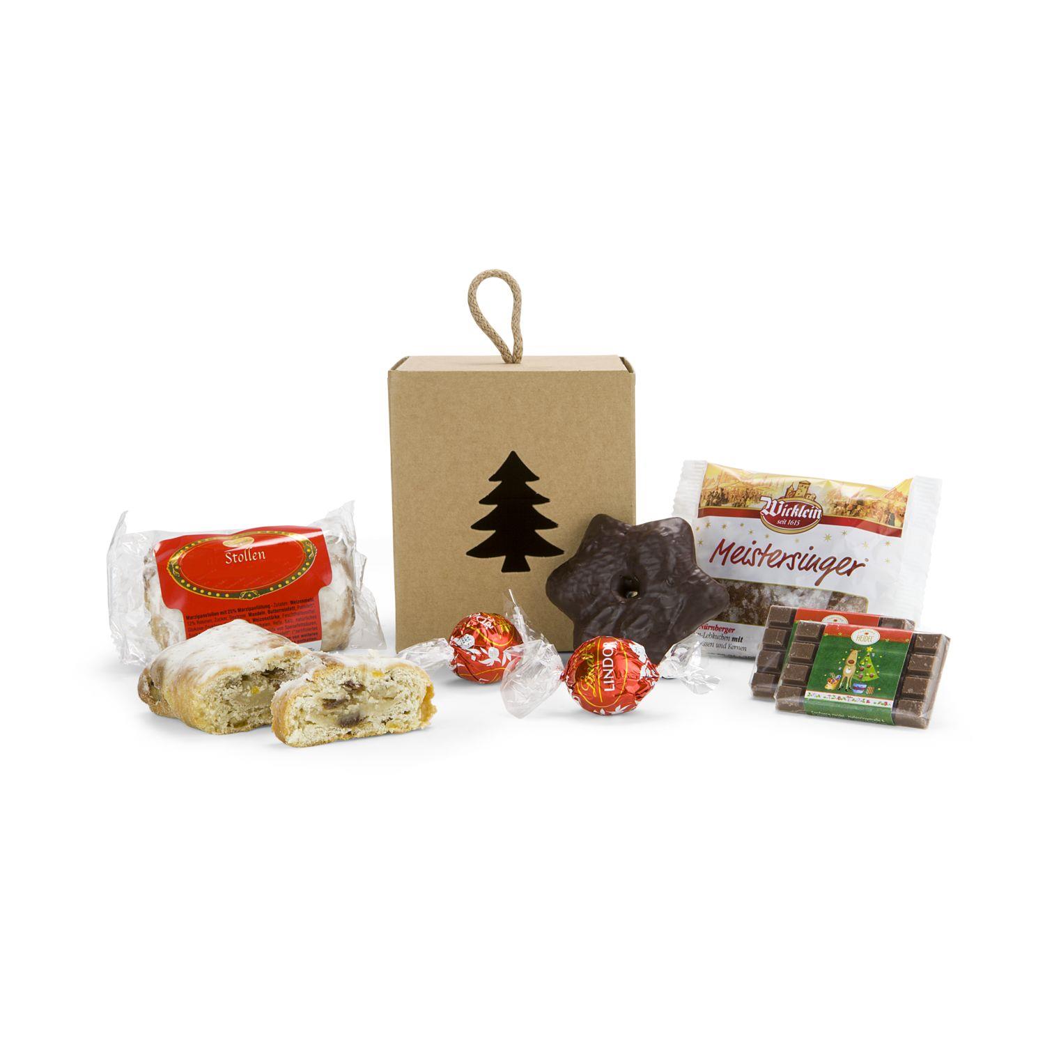 Geschenkset / Präsenteset: Süße Tannenbaumbox